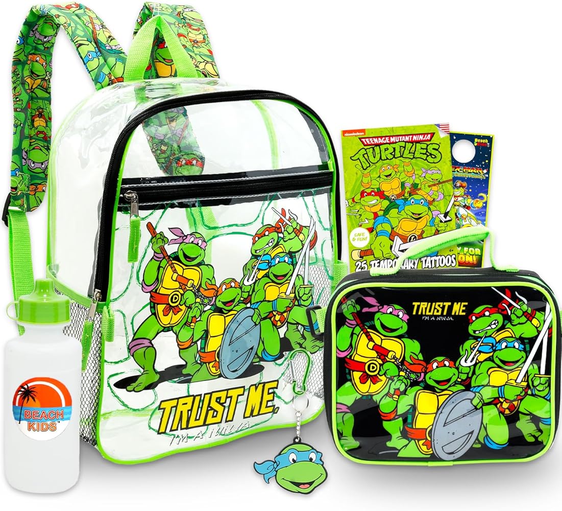 れんじゃー 新品・未使用 Break the KAT-TUNバッグ ちび亀 Amazon.com: Teenage Mutant Ninja Turtles Backpack and Lunch Box
